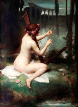 fleurdulys:  The Harp Player - Henri-Adrien Tanoux 1913 