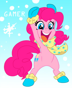 thegamercolt:Pinkie Pie in winter clothing :3 looks cute :3 wonder