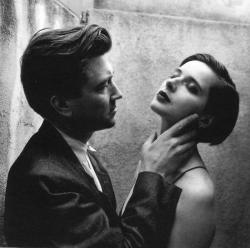 classyartgallery:   David Lynch and Isabella Rossellini on the