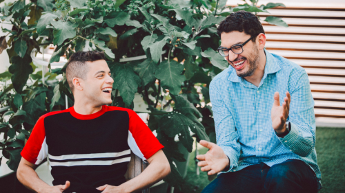 elliotalderson:  Rami Malek and Sam Esmail for The NY Times. x   I love these guys