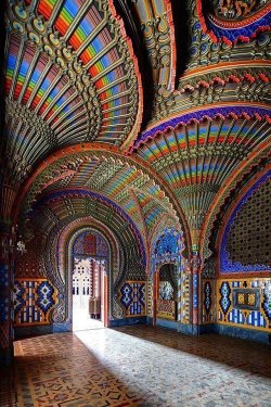 Immortal rainbow (The Peacock Room in Castello de Sammezzano,