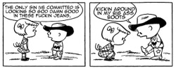 drilpencils:(art by charles schulz, words by dril)
