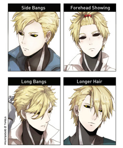 kissyaoi:  milkybreads:  My version of Genos in hairstyle meme.