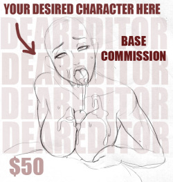 CLOSED!!This is a base commission. I will draw the character