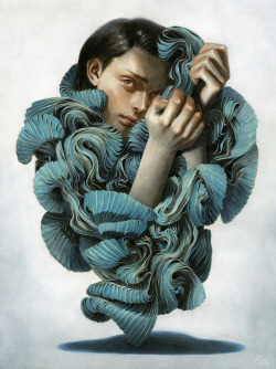 artchipel:  Tran Nguyen - Enveloped Between a Pleated Thought