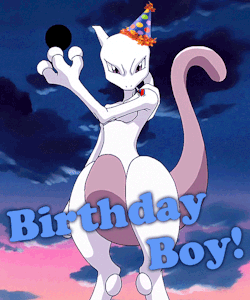 theboywho-drank-stars:  Happy Birthday Mewtwo!! 