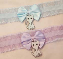 sweet-pink-snow:  ♥ Blushing Cat Chokers ♥ ย