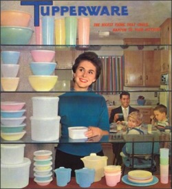 1950sunlimited:  Tupperware;  The nicest thing that could happen