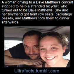ultrafacts:  A woman on her way to see the Dave Matthews Band
