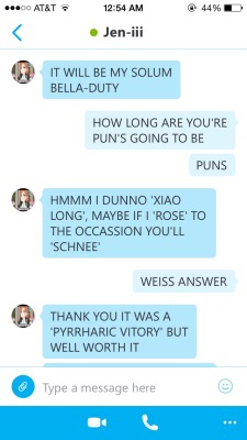 petsche:  jen-iii:  We had a wild time with those puns if you