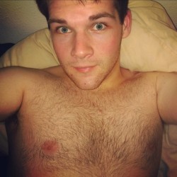 blackout3890:  Time for bed! #gay #hairychest 