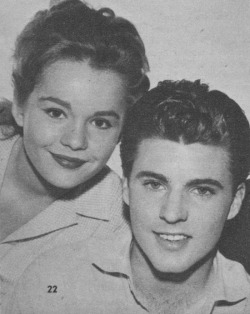 theniftyfifties:  Tuesday Weld and Ricky Nelson