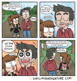 oursuperadventure:  a comic about probably being TOO COMFORTABLE