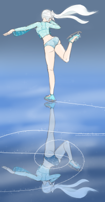 solardoodles:  She is able to ice skate without pants because