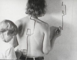 ryandonato:  Dennis Oppenheim, Two Stage Transfer Drawing As