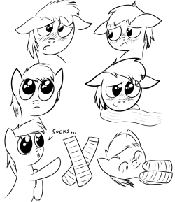 ask-cottonball:  Some unfinished Cotton sketches.  (I’m going