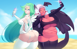 soulgryn:  is commish for princematchacakes, 2 of his OCs