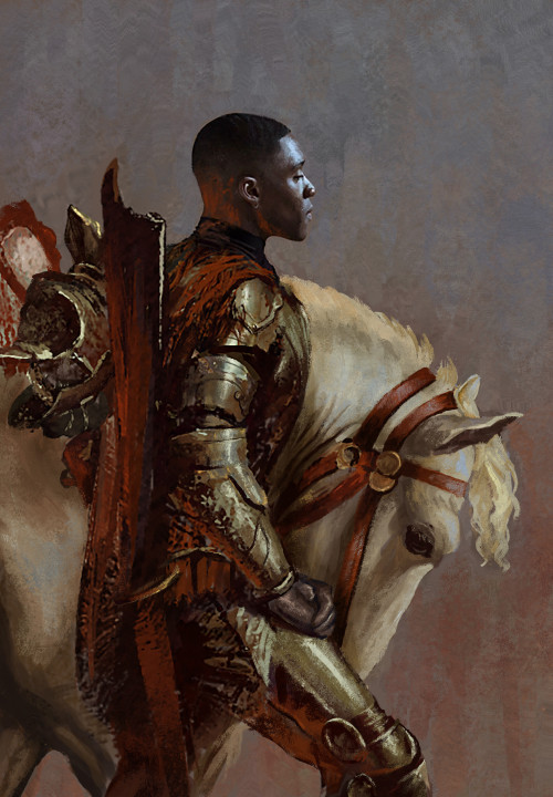 menofcolorinfantasyart:Knight Duties by La Draws