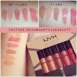 shanshortcakebeauty:  How pretty are these glosses from @nyxcosmetics?!