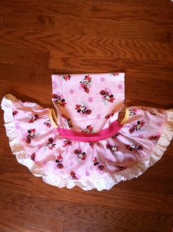 sweetbabymina:  Minnie Mouse dress! I just have to add the straps