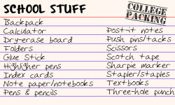 pocketfulofrocketfuel:postmarq:College Packing Index Cards: 