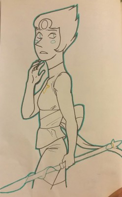 raenbowsofficial:  drew a pearl and I wanna color it but not