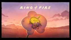 Ring of Fire - title carddesigned by Steve Wolfhardpainted by