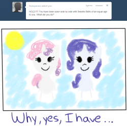 askfillyrarity:  Such a wonderful baby sister~ <3  Hnnnng