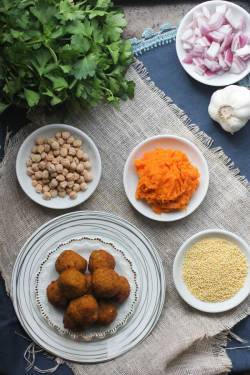 vegan-sophistication:  Sweet Potato and Millet Falafel {Vegan