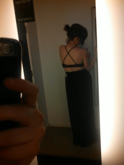 choppingmall:  on a better note i went to h&amp;m for the first time today. i got this black maxi, a black dress and blue glittler tights.. very happy with all of them!