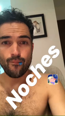 celebswhogetslepton:  Alfonso Herrera on his Instagram Story