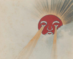 clawmarks:Rising sun (cropped) - Artist unknown, Japanese - c.1904-1905