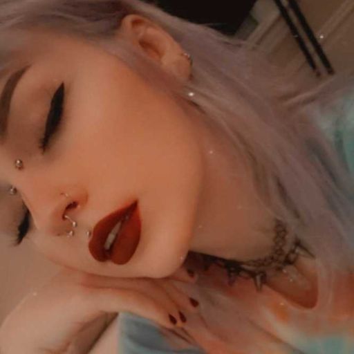 sensitive-ity:#egirl #silverhair #gothgirl #peircings 