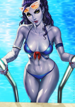 dandon-fuga: Summer Widowmaker ♥ ~~~ https://www.patreon.com/dandonfuga https://gumroad.com/dandonfuga  God dammit.