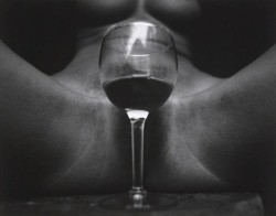 almavio:  Jack Welpott (1923–2007) | Nude with Wine Glass,