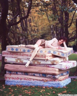 hecallsmehisprincess:  love-protect-provide-discipline: bluehome91: Tim Walker - Milla Jovovich aaaaaand My princess would still be able to feel the pea under all of those.  @hecallsmehisprincess  Well perhaps if we add some memory foam pads they will