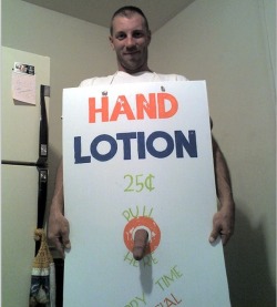 costumehunks:  Costumed Hand Lotion Hunk