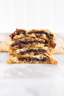 foodiebliss:Brownie Stuffed Chocolate Chip CookiesSource: Broma