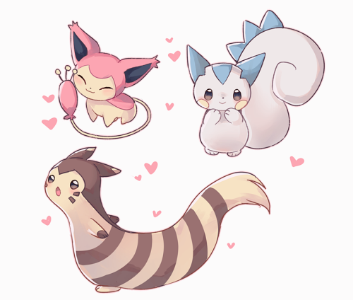 kuwuri:  A few Pokémon that I used to draw a lot as a kid💕