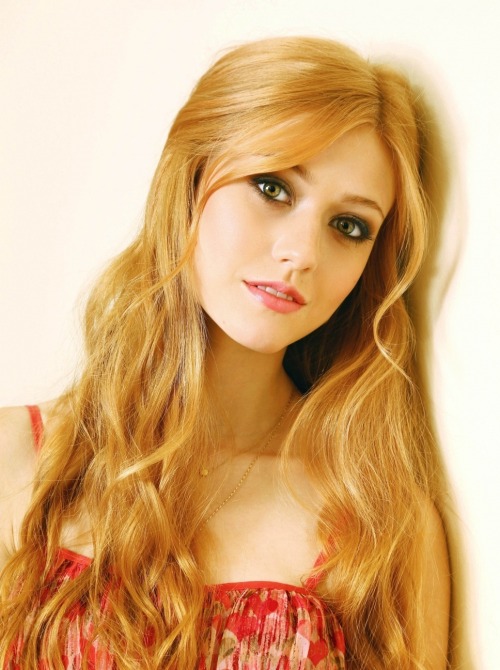 Absolutely beautiful Katherine McNamara.  Not a natural redhead, she pulls it off quite well.