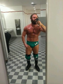 Eric Young showing off his ring gear for tonights TNA pay per