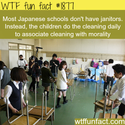 wtf-fun-factss:  Japense student’s cleaning school - WTF fun
