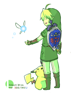 imstillyourzelda:  すまー by まつも。 