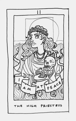 zonerunners:  i’ve been drawing tarot cards for the saints,