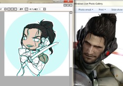 Slowly working on Sam’s button… Man, his hair was