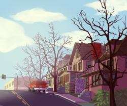 trashfirefallon:  some background practice.Have some nondescript