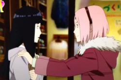 lady-nounoum:  Sakura too supports HinataSupporthinatasknitting