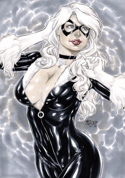 mechakongfrommars:  Black Cat by Fred Benes 