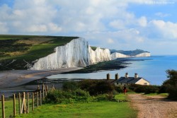 landture:  Seven Sisters Country Park, East Sussex, England by