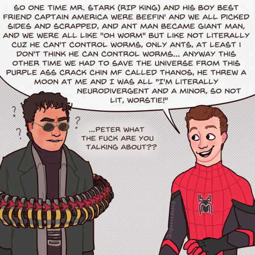 boop-le-snoot:  spaacedusty:  Peter give him a chance he’s